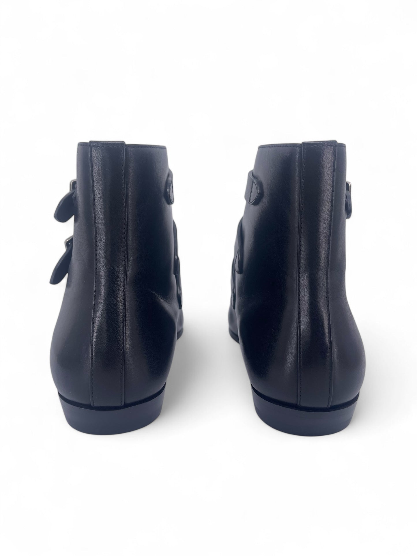 Saint Laurent Pointed Buckle Boots