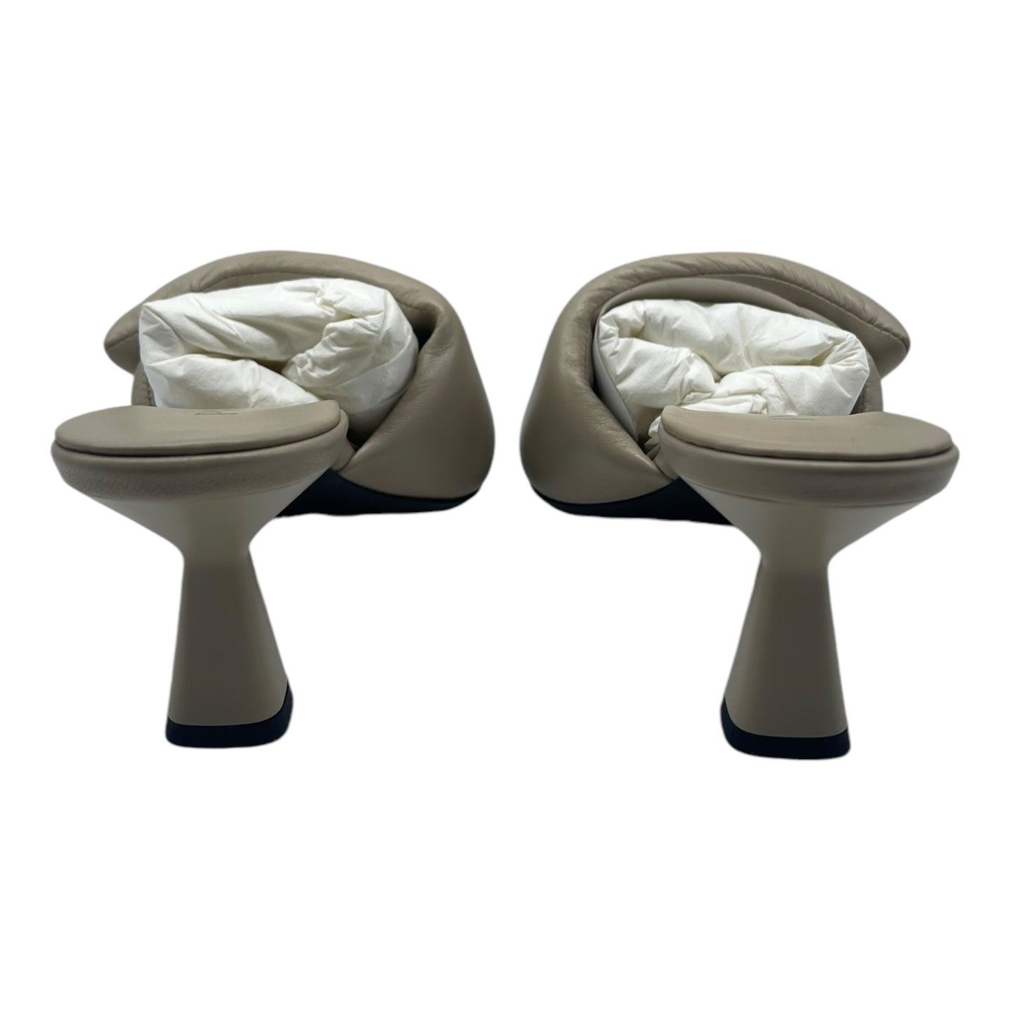 Prada Logo Plaque Padded Heels Size EU 38